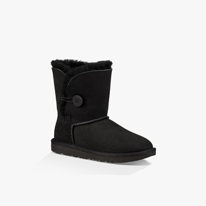 Ugg Bailey Button II Kids Classic Boots Black (4501CKJZX)